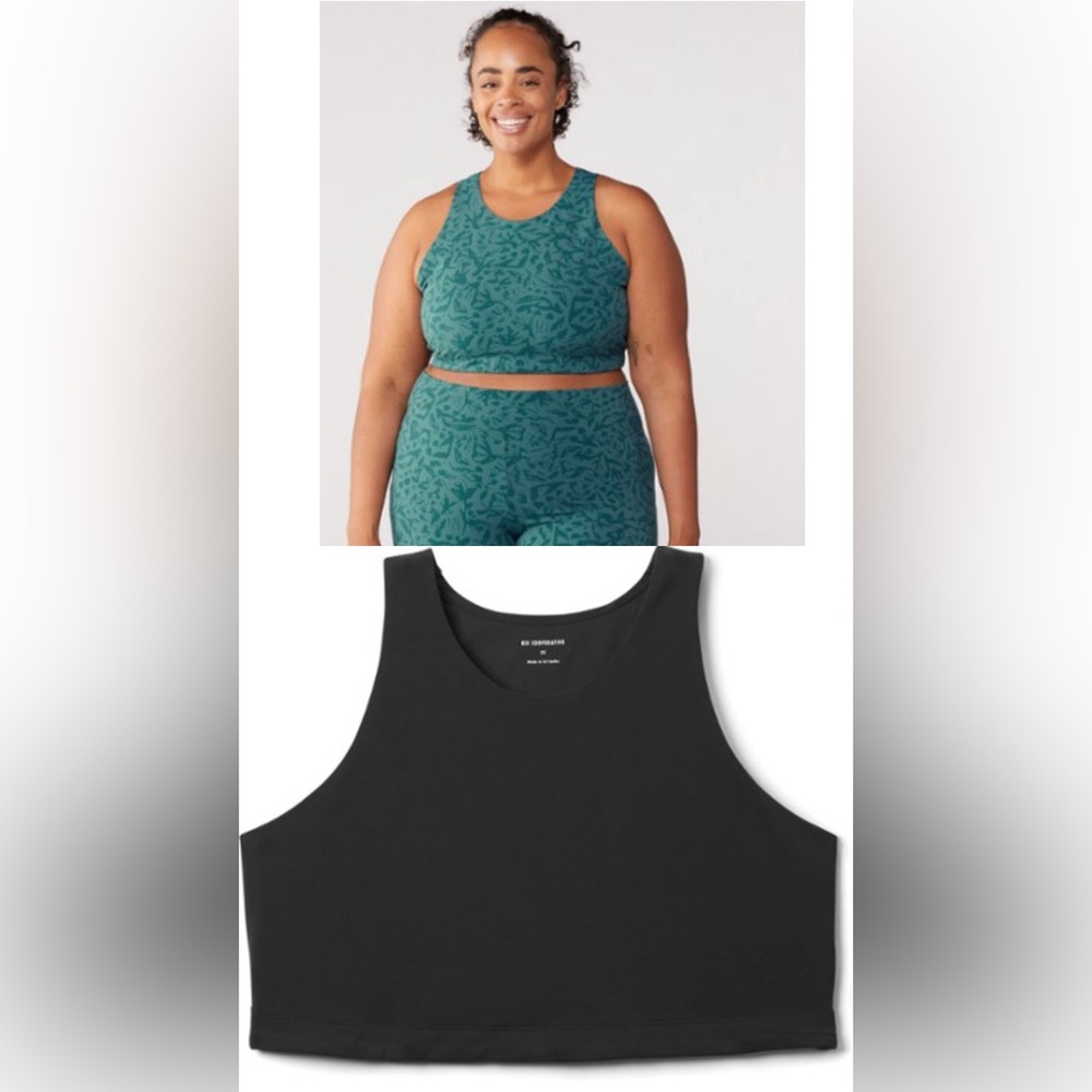 Set of 2 longline tank top sports bra 1X REI co-op brand plus size